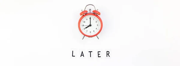 Konzept von Verzögerung und Zeitmanagement — Stockfoto