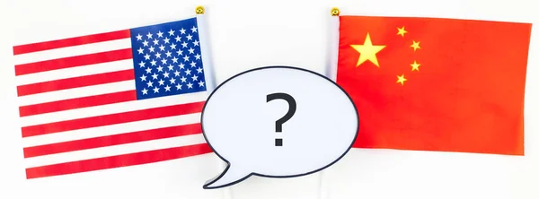 Concepto de guerra comercial entre Estados Unidos y China —  Fotos de Stock