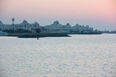 Abu Dabi Bae'deki Laguna ve Başkanlık Sarayı