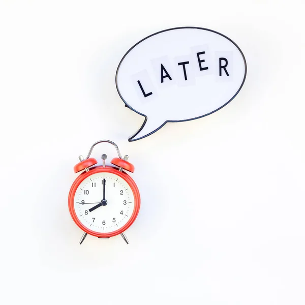 Conceito de procrastinação e gestão do tempo — Fotografia de Stock