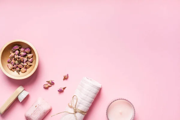 Spa, cosméticos de belleza y tratamiento de cuidado corporal — Foto de Stock