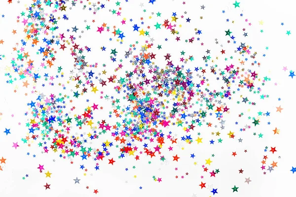 Świąteczna gwiazda kolor konfetti tekstura tło — Zdjęcie stockowe