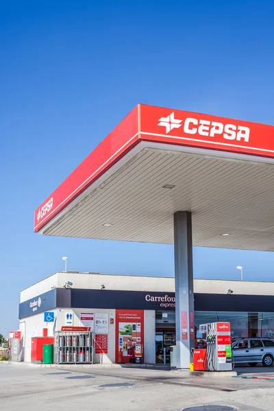 Cepsa gas service station logo — Stock Photo, Image
