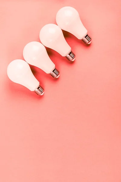 Enerji tasarrufu ve çevre dostu LED ampuller — Stok fotoğraf