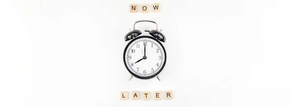 Conceito de procrastinação e gestão do tempo — Fotografia de Stock