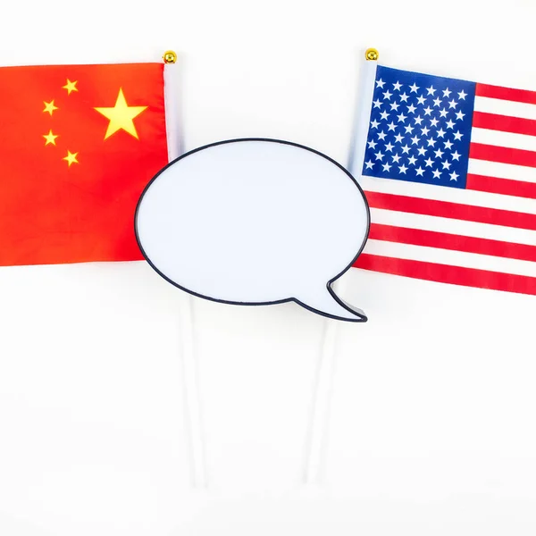 Concepto de guerra comercial entre Estados Unidos y China —  Fotos de Stock