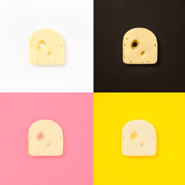 Peynir parçası kolaj seti