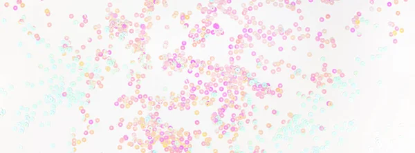 Pearl pastel confetti sparkles on white background — Stock Photo, Image
