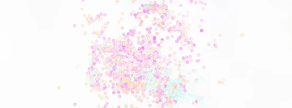 Pearl pastel confetti sparkles on white background — Stock Photo, Image