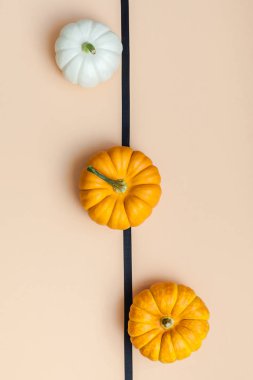 Küçük kabaklar ile sonbahar arka plan