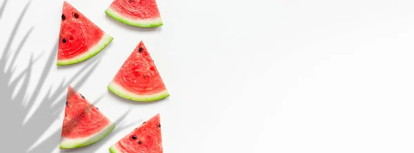 Fresh watermelon slices pattern — Stock Photo, Image