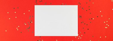 Glitter ile Noel tebrik kartpostal mockup