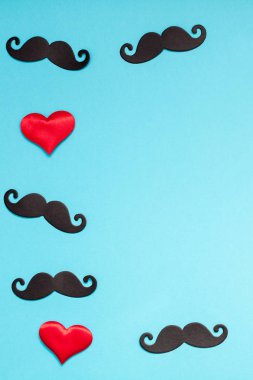 Kağıt bıyıkları erkekler babalar baba konsepti için