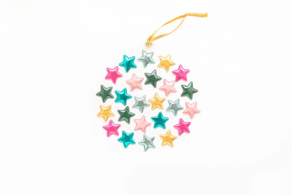 Estrelas decorativas composição de férias — Fotografia de Stock