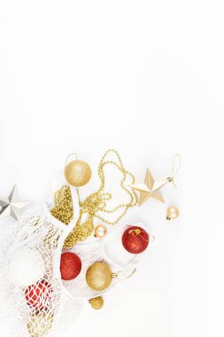 Çevre dostu alışveriş örgü çanta Noel oyuncakları