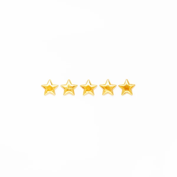 Conceito de feedback da experiência do cliente de cinco estrelas — Fotografia de Stock