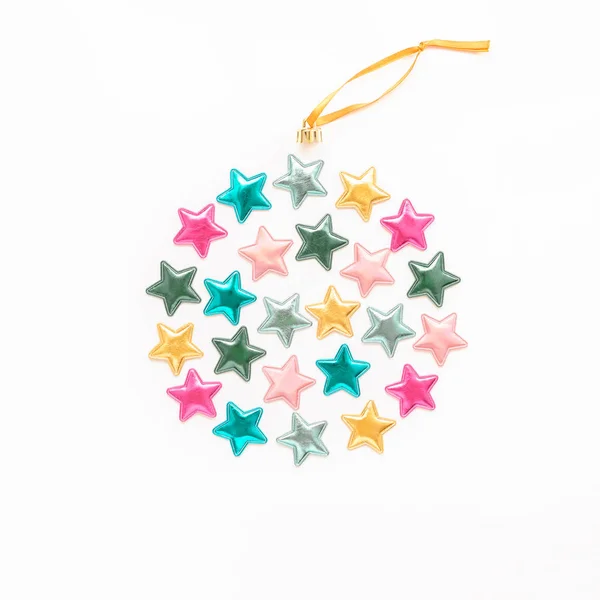 Estrelas decorativas composição de férias — Fotografia de Stock