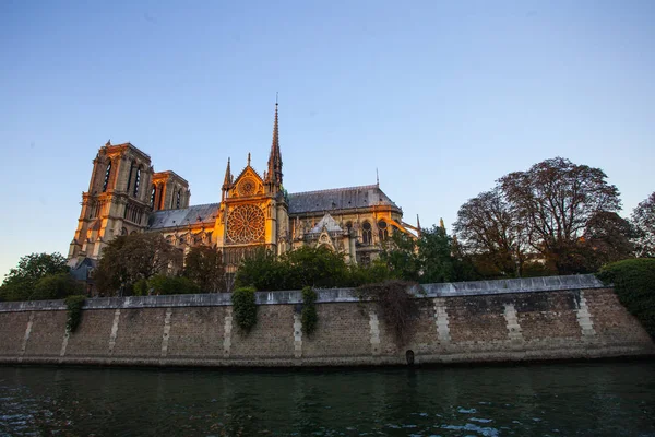 Cattedrale Notre Dame Sull Ile Cite Parigi Francia — Foto Stock