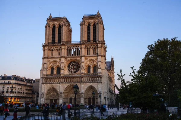 法国巴黎Cite岛上的圣母座堂 — 图库照片