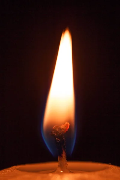 Свеча Изолирована Черном Фоне — стоковое фото