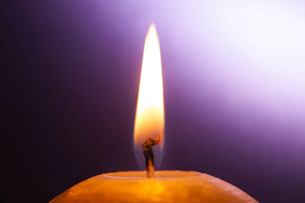 Kulaté Svíčky Izolované Černém Pozadí — Stock fotografie