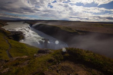 İzlanda'daki inanılmaz Gullfoss şelale