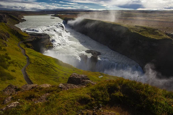 Increíble Cascada Gullfoss Islandia — Foto de Stock