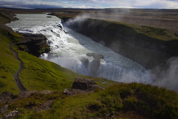 Εκπληκτικός Καταρράκτης Gullfoss Στην Ισλανδία — Φωτογραφία Αρχείου