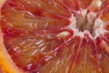 Kırmızı Sicilya portakalı yakın plan