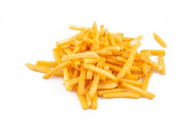 Patates ücretsiz, cips beyaz arka plan üzerinde izole.