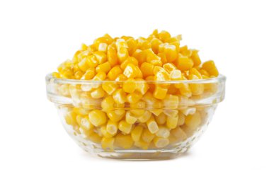 Beyaz arkaplanda izole mısır