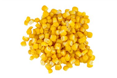 Beyaz arkaplanda izole mısır