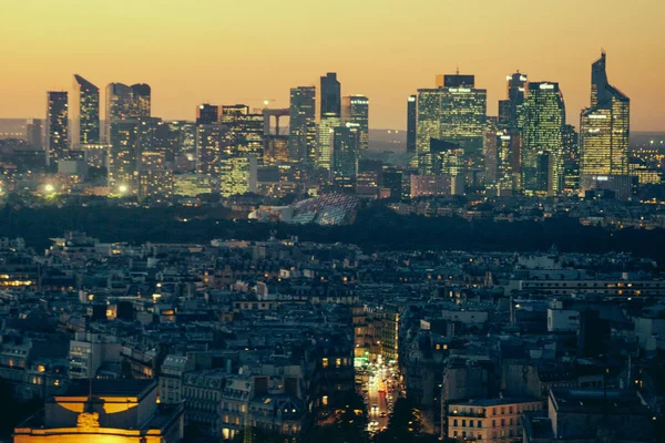 Paris Frankrijk Oktober 2016 Parijs Frankrijk Luchtfoto Van Zakenwijk Défense — Stockfoto