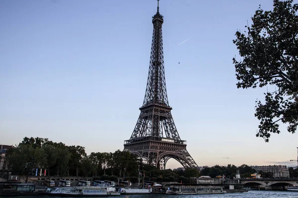 Вид Эйфелеву Башню Париж — стоковое фото