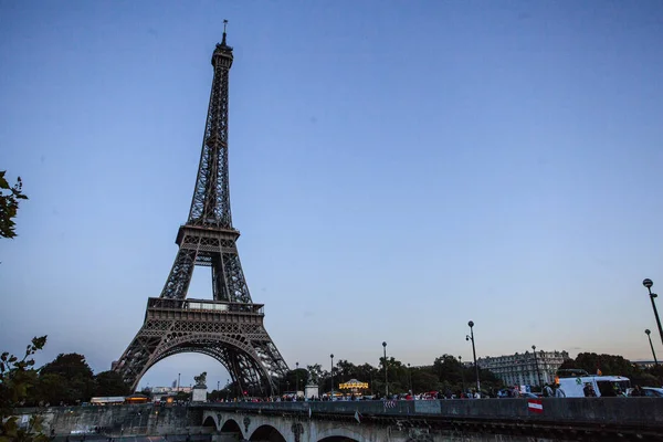 Θέα Στον Πύργο Του Άιφελ Παρίσι — Φωτογραφία Αρχείου