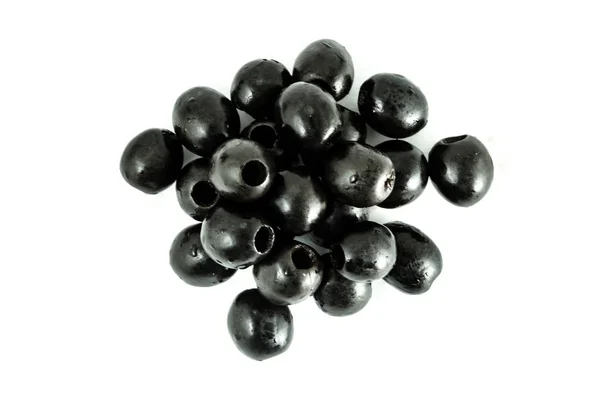 Black Olives Isolated White Background — Stock Photo, Image