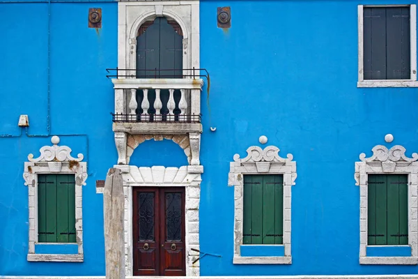 Burano Adası Venedik Talya Renkli Evler Alındı — Stok fotoğraf