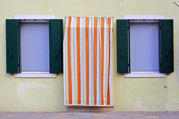 Casas Coloridas Tomadas Isla Burano Venecia Italia —  Fotos de Stock