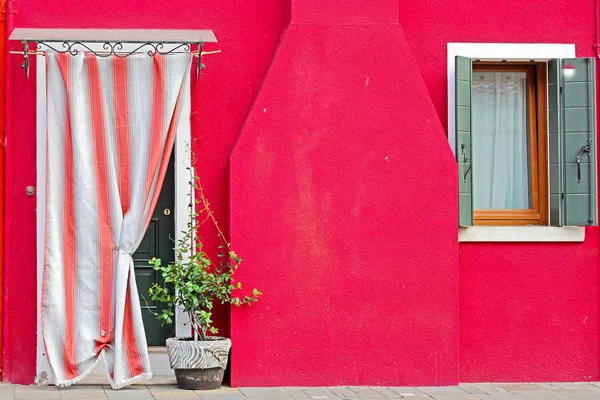 Burano Adası Venedik Talya Renkli Evler Alındı — Stok fotoğraf