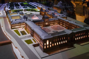 Paris, Fransa, - 3 Ekim 2016 Louvre Musée du Louvre, Paris, 3 Ekim 2016 içinde /Louvre Müzesi model