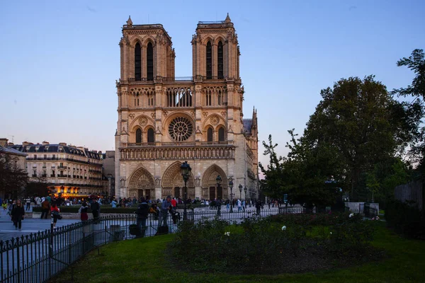 Notre Dame Katedrális Ile Cite Párizs Franciaország — Stock Fotó