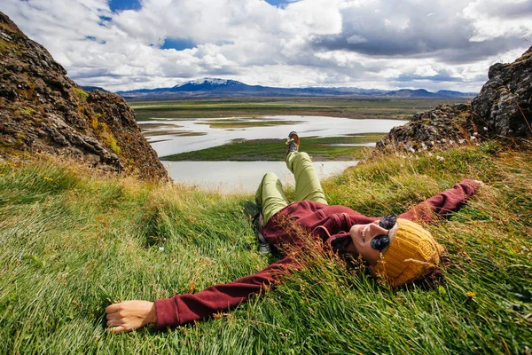 아이슬란드를 여행하는 — 스톡 사진
