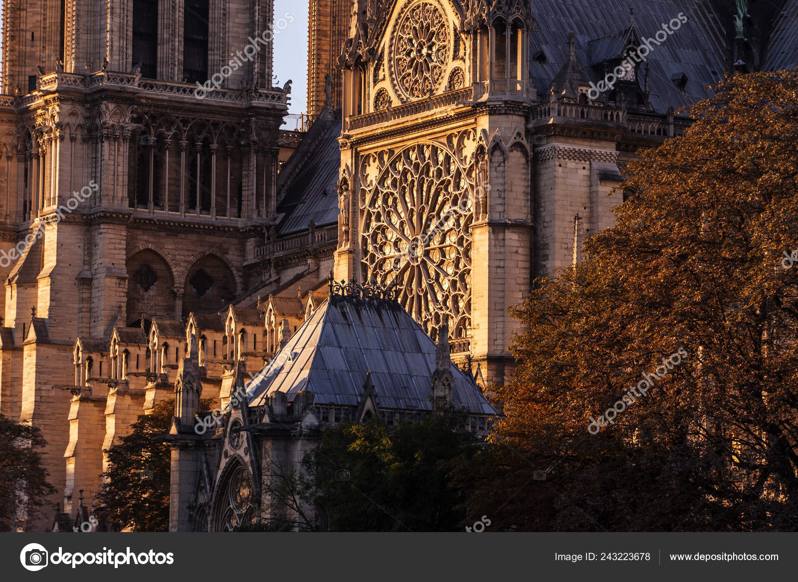 Собор Парижской Богоматери Париж Франция Стоковое Фото ©Alexandra.
