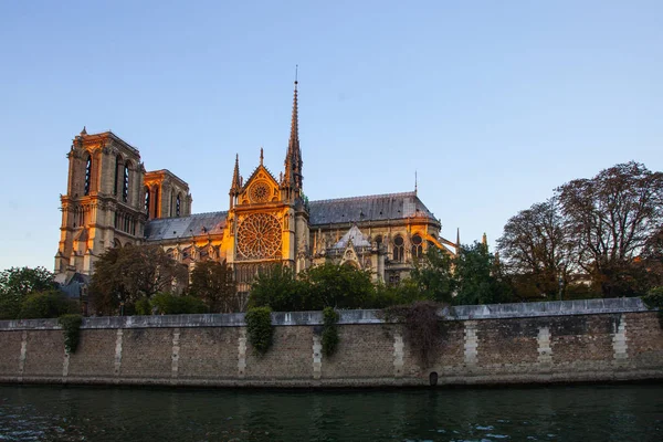Paris Fransa Daki Ile Cite Deki Notre Dame Katedrali — Stok fotoğraf