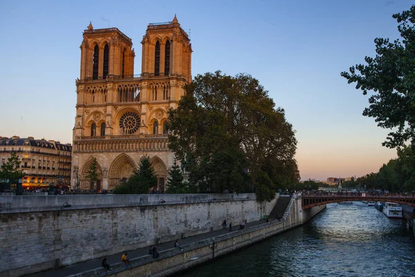 Notre Dame Katedralen Ile Cite Paris Frankrike — Stockfoto