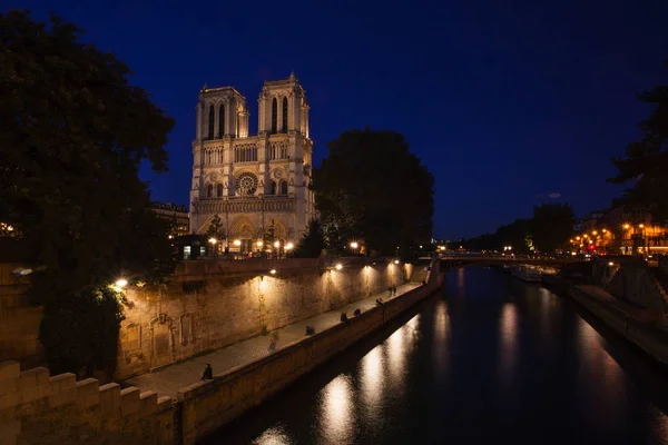 Notre Dame Paris Evening France Stock Picture