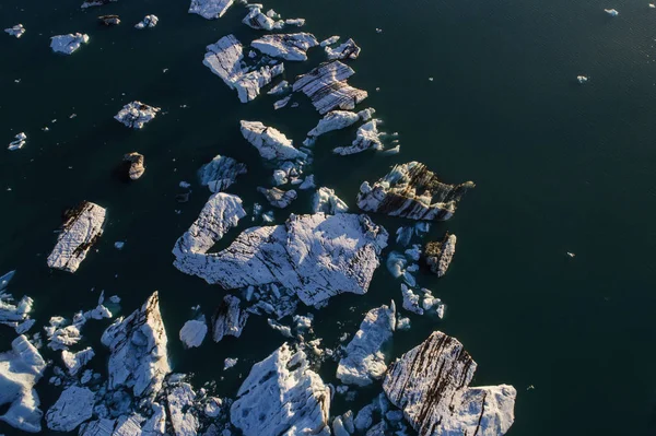 Παγετώνας Λιμνοθάλασσα Στην Ισλανδία Άμετρο Ηλιοβασίλεμα — Φωτογραφία Αρχείου