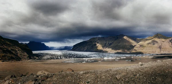 Jokulsarlon Glacier Stormy Weather Ισλανδία — Φωτογραφία Αρχείου