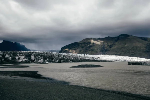 Glaciar Jokulsarlon Tiempo Tormentoso Islandia —  Fotos de Stock