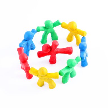 hamuru üzerine beyaz izole ilgi odağı